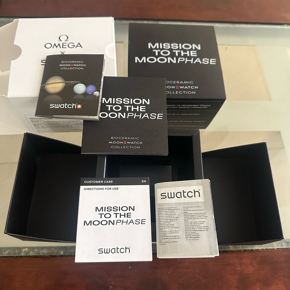Omega moon swatch box only